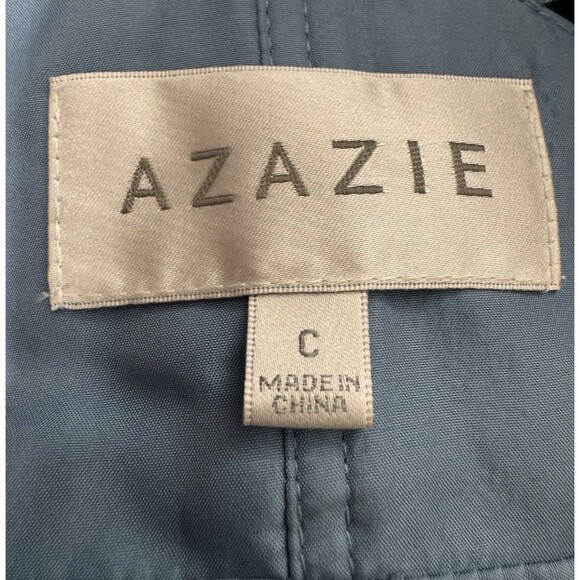 Chic Azazie Collin Bridesmaid Dress Plus Size  Size C   Waist 22 Steel Blue - Picture 8 of 10